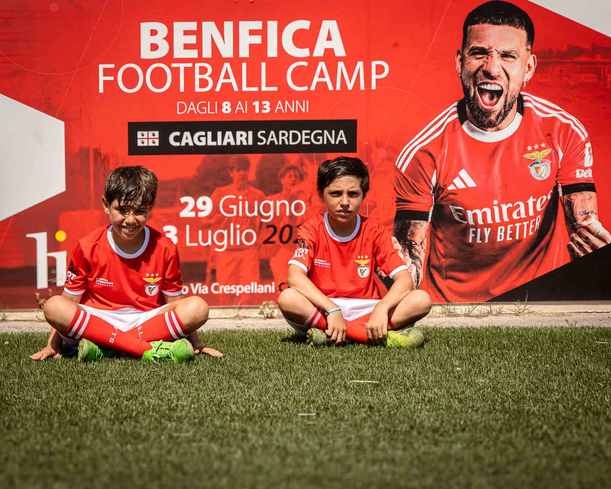 La gallery fotografica del Benfica Football camp cagliari 2026